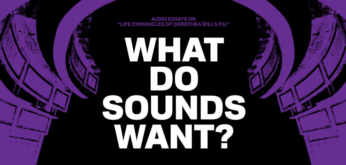 WHAT DO SOUNDS WANT?